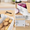 Dekosilave Kitchen Vegetable Storage Set of 3, Metal Onion Garlic