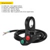 Motorcycle Handlebar Horn Turn Signal Light Switch Assembly 7/8in Multifunctional