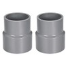 sourcing map PVC DWV Reducing Coupling Schedule 40 Gray 63mm
