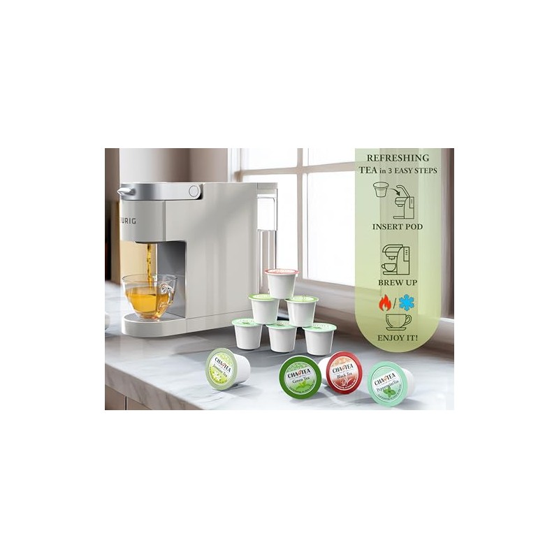Cha4TEA Assorted Green Tea K-Cup Pods - 36 Count Variety