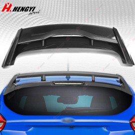 ZTT Carbon Style Rear Roof Wing Trunk Spoiler Lid For 2012-18 Ford Focus Hatchback