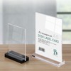 ECKEK 2 Pack Acrylic Sign Holder Menu Displays Double Sided