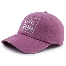 Gifts for Mom from Daughter, Funny Embroidered Girl Mama Hat, Best Mom Baseball Cap, Mothers Day Birthday Gifts for New Moms Mommy Wife Grandma Women Pink
