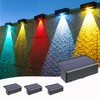 RLRTWIN Solar Wall Lights, Non-Drill Fence Lights Solar Powered Outdoor
