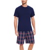 GYS Bamboo Viscose Men's Pajama Sets Short Sleeve Sleep Set