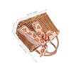 SAFIGLE Handwoven Rattan Goodie Bags Versatile Candy Storage Basket Elegant