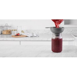 Unbranded Mainstays Wide Mouth Plastic Canning Jar Funnel Gray