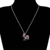DOWAY Chicken Necklace Alloy Enamel Farm Animals Pendant Chain Jewelry