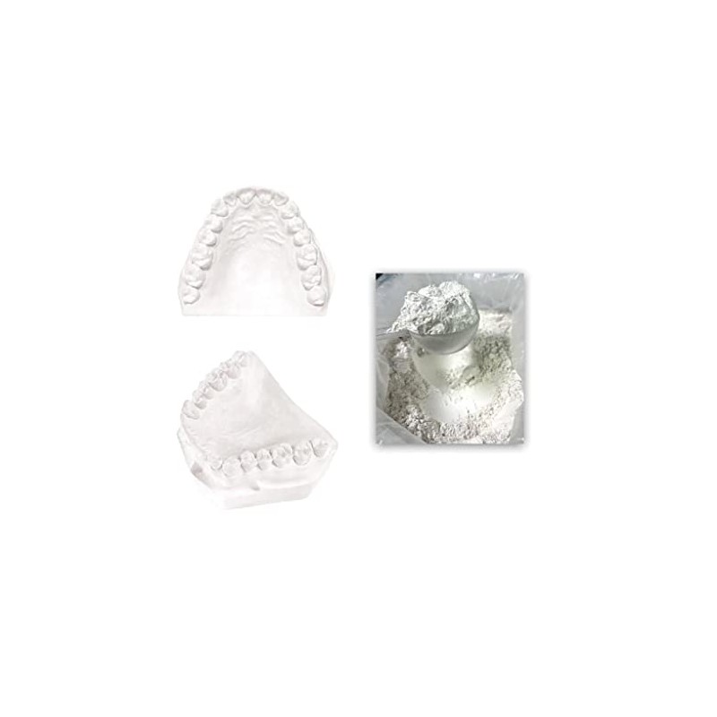 White Dental Lab Plaster with Scoop for Dental Cast Fabrication,