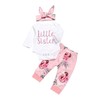 ChYoung Baby Girl Clothes Set Newborn Outfit Little Sister Romper