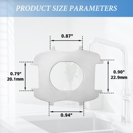 304 Stainless Steel Faucet Aerator Key for M22, M24 Recessed Aerator with Gear, Faucet Aerator Removal Tool (2 pack）