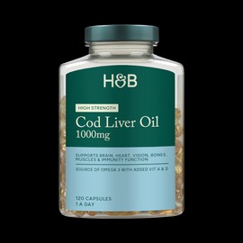 Holland & Barrett Cod Liver Oil 500mg 30 Capsules