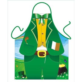 Iconic Aprons Leprechaun Apron, Polyester, Multi-Colour, 79 x 56 x 0.1 cm