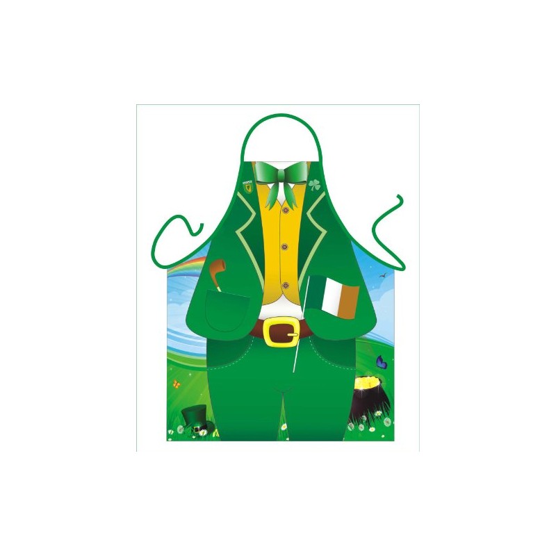 Iconic Aprons Leprechaun Apron, Polyester, Multi-Colour, 79 x 56 x
