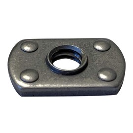 Small Parts 50NWP2 1/2"-13" Multi Projection Tab Weld Nut Plain (Pack of 20)