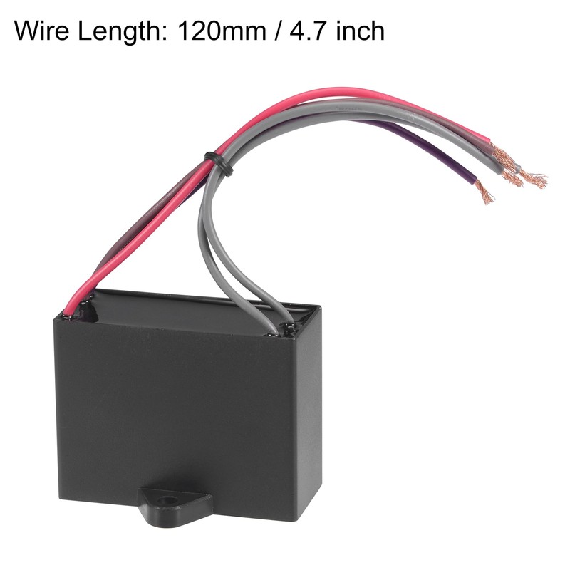 uxcell Ceiling Fan Capacitor CBB61 4.5/6/5uF 350V AC 5 Wires