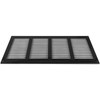 Vent Systems 16" x 6" Inch (Overall Dimensions) - Black