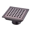 Square Shower Drain 4 inch, Nicmondo 304 Stainless Steel Point