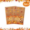 Thanksgiving Tablecloth Plastic, 2 Pack 54 x 108 Inch Fall