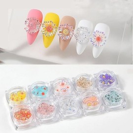 [NKJ_1_64] Nail Art Flower Clay Nail Parts Daisy 6-Pack 10 Types (49418356) - GSTON-76／FREE / [NKJ_1_64]네일아트 플라워 점토네일 파츠 데이지 6입 10종 (49418356) - GSTON-76／FREE