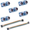 ELEGOO 5PCS HC-SR04 Ultrasonic Module Distance Sensor Compatible with Arduino