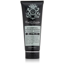 Champú 3 en 1 para lavandería inglesa, acondicionador y lavado de cuerpo, 21,6 g.