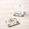 Cork Coaster - Meduse Engraved "Old Biology" 1 Unit (95x95mm)