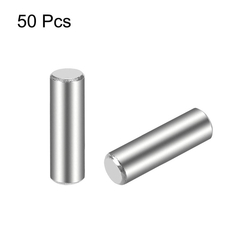 TOP-VIGOR 50Pcs 4mm x 15mm Dowel Pins Shelf Support Pegs,