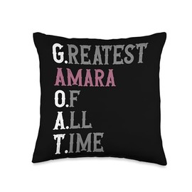 Greatest Amara of all time | GOAT | Amara Throw Pillow
