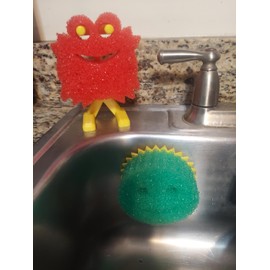 Sponge Holders for Kitchen or Bathroom (Yellow)