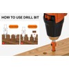 5 Pcs Countersink Drill Bit Set, Adjustable Drill Bit Quick