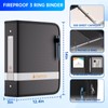 ENGPOW 3 Ring Binder,Fireproof 2 Inch D Ring Binder with