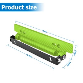 BESULEN Carbon Fiber License Plate Frame, Rust-Proof Rattle-Proof Stainless Steel Car Tag Holder, Adjustable Bumper License Plate Relocator Bracket, Car Accessories Universal for Most Cars