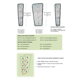 POWERPRESS RECOVERY UNIT Garment Extenders (No Garments or Machine Included) (6” Full Leg Inflatable Extender (Single))