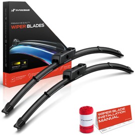 A-Premium Pack of 2 Windshield Wiper Blades with Wear Indicator & Towel - Compatible with Land Rover Defender 90/110/ 2020-2024, Defender 130 2023-2024 - 22" and 22", TLPN Connector