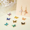 DICOSMETIC 18 Stück 9 Stile Strass Schmetterlingsanhänger Messing Glas Kristall