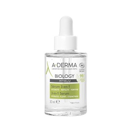 ADERMA, Biology Hyalu Suero Facial Hidratante 3 en 1 con Ácido Hialurónico, Para Piel Delicada y Sensible, 30ml