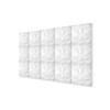 HEXIM 3D Wall Panels, PVC Plastic White - Diamond Design