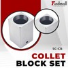 findmall 5C-CB 5C Collet Block Set Hex, Square Collets and