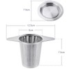 Anpro 2 Stück Teesieb für Losen Tee, Teefilter Edelstahl 304