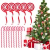 JKJG 14PCS Candy Cane Christmas Decorations, Plastic Candy Canes &
