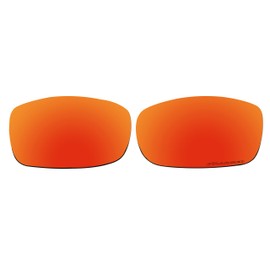 BVANQ Polarized Lenses Replacement for Oakley Fives Squared (2008) Sunglasses (Fire Red Mirror Coatings)