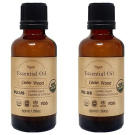 Pureus Organic Cedarwood, 50ml, 2 pieces / 퓨어스 유기농 씨더우드, 50ml, 2개