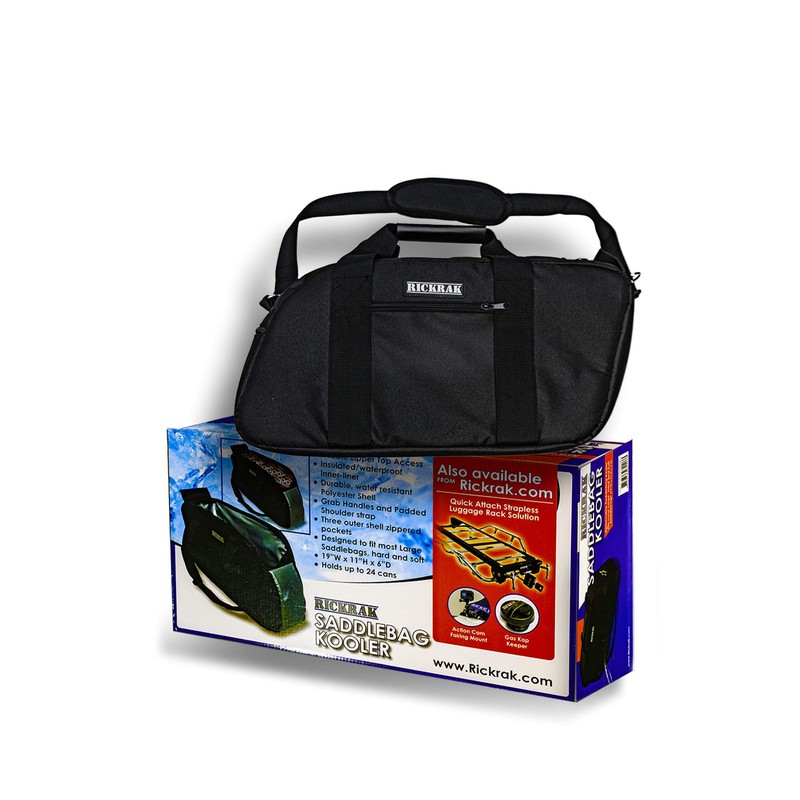 RICKRAK Saddlebag Kooler, Insulated Cooler Bag with 24-Can Capacity, Removable