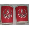 Masonic Blue Lodge Master Mason Red Apron Set Apron Collar