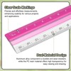 sourcing map Straight Ruler 15cm Metric Plastic Aluminum Alloy Protractor
