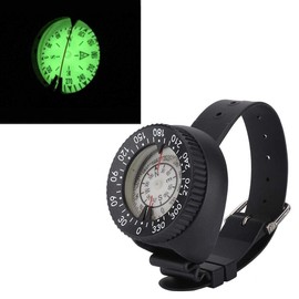 MAGT Diving Compass, Waterproof Night Vision Wrist Compass ABS and Plexiglass Materials, Professional Compass Tool for Diving, Camping, Hiking and Adventure