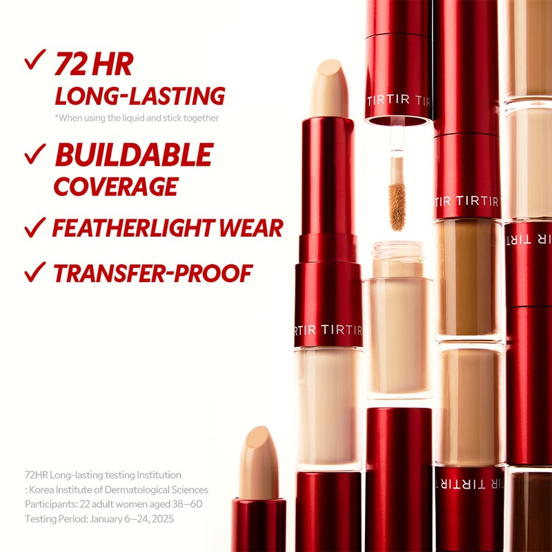 TIRTIR [20 colors] TIRTIR GLIDE & HIDE BLURRING CONCEALER (Liquid