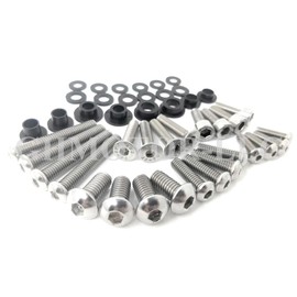 1999 2000 2001 2002 2003 2004 2005 2006 2007 HAYABUSA GSX1300R Fairings Bolts Screws Fasteners Kit Set Made in USA Silver