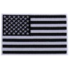 Ivamis Black and White American Flag Patch with White Borders-